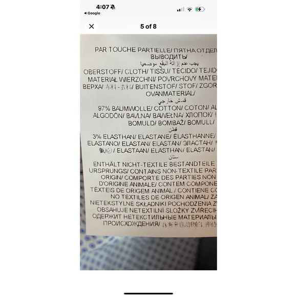 Brax‎ Cooper Fancy Chino Pants Mens 36x30 Blue Micro Check Textured - Picture 16 of 16